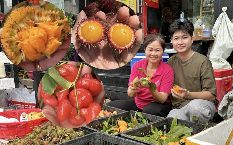 Bà chủ quán hủ tiếu ở TP.HCM bán trái cây độc lạ, đưa khách về tuổi thơ - Ảnh 1.