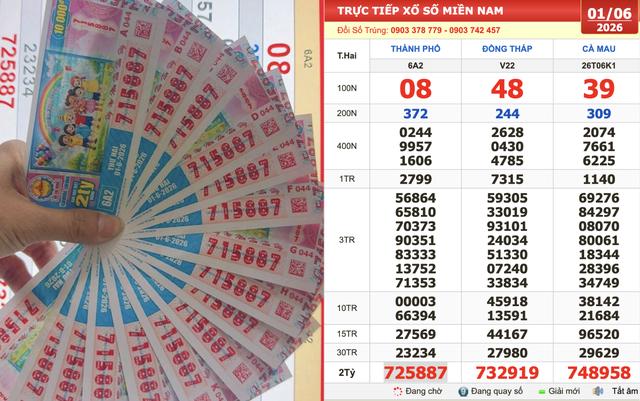 Xổ số miền Nam ngày 1 tháng 6: Người trúng số đài TP.HCM nhận chuyển khoản - Ảnh 1.