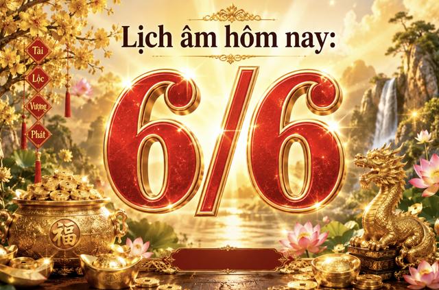 Lịch âm hôm nay là ngày Kim Dương, dương lịch 6.6 xuất hiện ngày đặc biệt  - Ảnh 1.