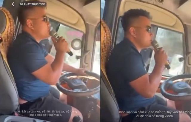 Xử phạt tài xế vừa lái xe khách vừa hát karaoke - Ảnh 1.