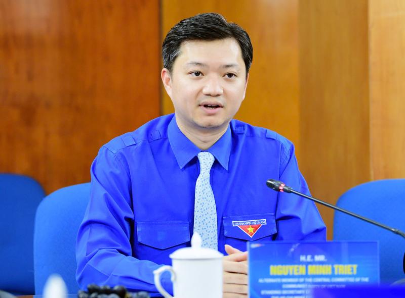 T.Ư Đoàn hội đàm với Ban Thanh niên T.Ư Đảng Nhân dân Campuchia - Ảnh 2.