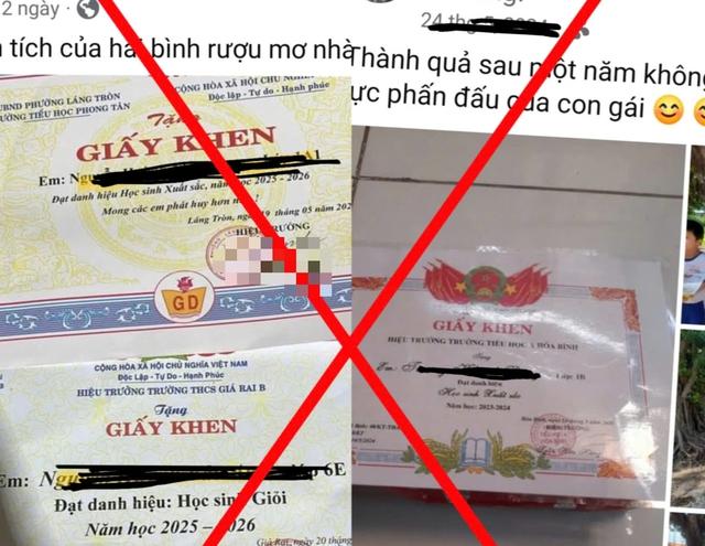 Công an cảnh báo mối nguy hiểm khó lường từ việc khoe giấy khen của trẻ - Ảnh 1.