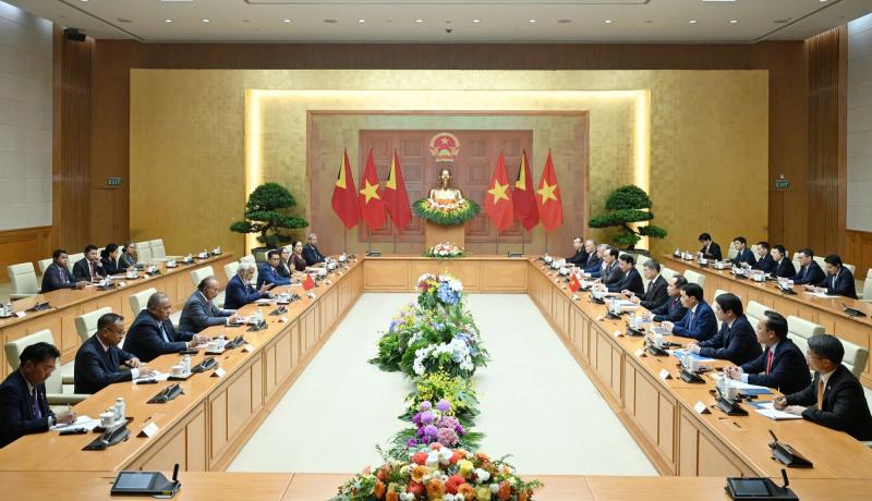 Thủ tướng Lê Minh Hưng chủ trì lễ đón chính thức Thủ tướng Timor-Leste - Ảnh 4.