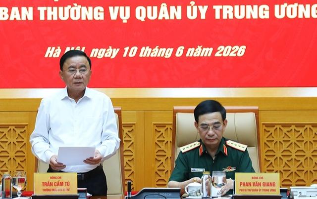 Thường trực Ban Bí thư: Hoàn thiện sắp xếp tổ chức quân sự địa phương 'tinh, gọn, mạnh'- Ảnh 2.