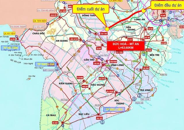 Hai phương án làm 63 km cao tốc từ Tây Ninh đi Đồng Tháp- Ảnh 1.