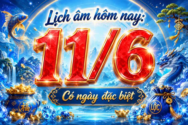 Lịch âm hôm nay 11.6: Xuất hiện ngày đặc biệt nhiều người quan tâm - Ảnh 1.