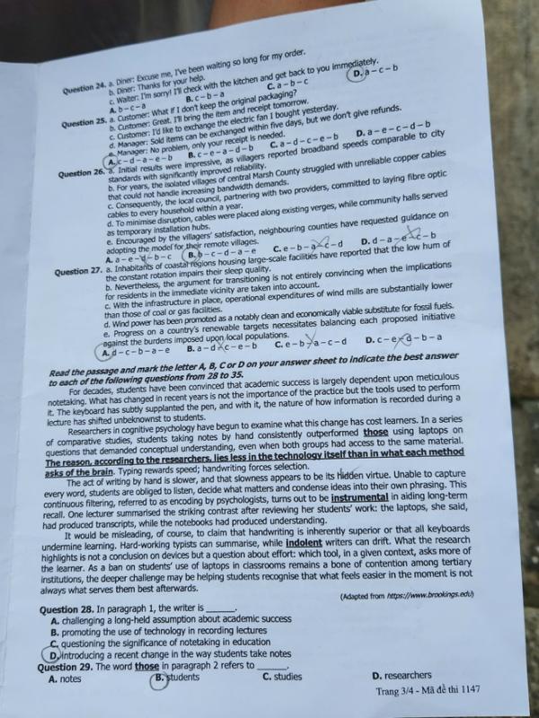 Đề tiếng Anh tốt nghiệp 'chấm dứt' cách học chỉ nhớ công thức, luyện đề khuôn mẫu! - Ảnh 4.