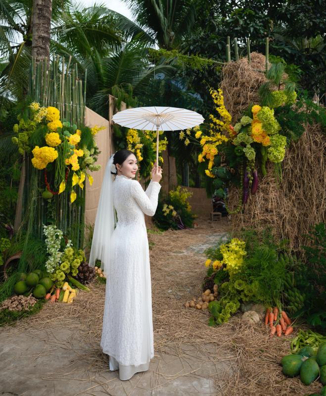 Đám hỏi trang trí 200 kg rau củ: Tự hào nghề của mẹ nuôi con khôn lớn - Ảnh 3.