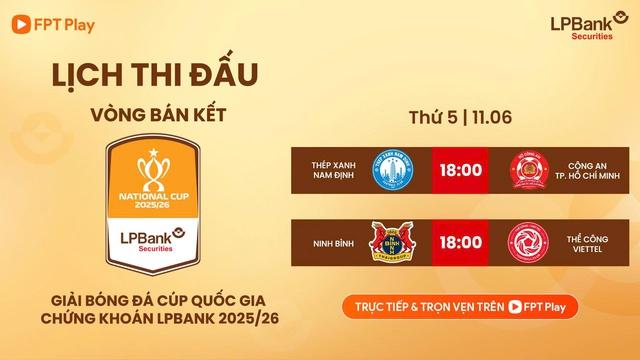 Lịch thi đấu Cúp quốc gia hôm nay: Ninh Bình đại chiến Thể Công Viettel, Nam Định quyết thắng CLB CA TP.HCM - Ảnh 1. Lịch thi đấu Cúp quốc gia hôm nay: Ninh Bình đại chiến Thể Công Viettel, Nam Định quyết thắng CLB CA TP.HCM - Ảnh 1.