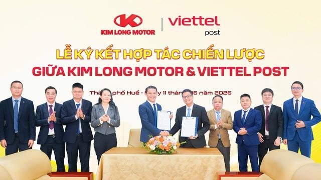 Kim Long Motor và Viettel Post ký kết hợp tác chiến lược toàn diện- Ảnh 1.